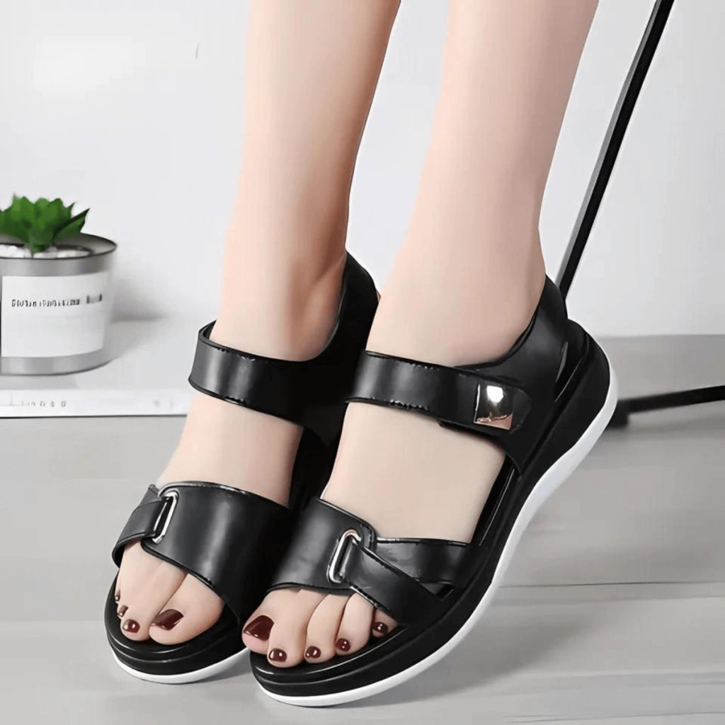 sandalia-feminina-preta-luma-comfort-loja-ortopedic